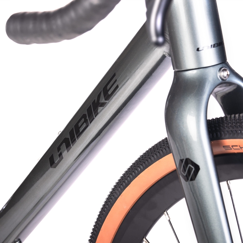 Rower gravel Unibike Geos grafitowy 2025