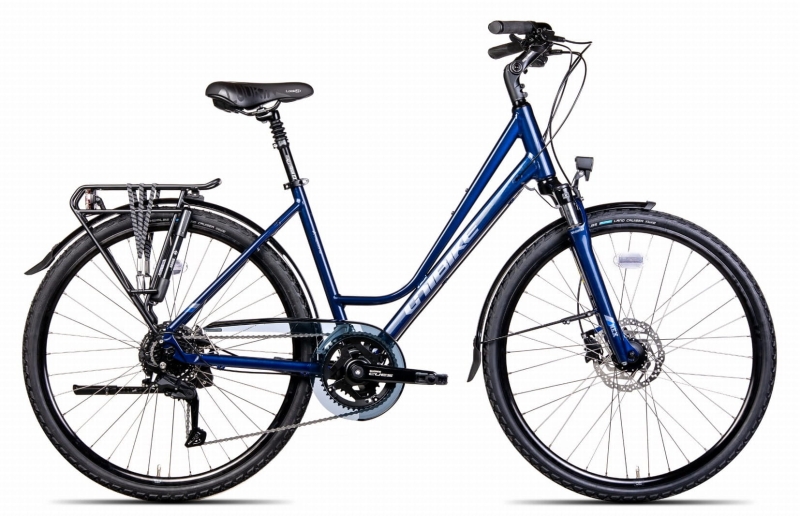 Rower trekkingowy damski Unibike Voyager granatowy 2025