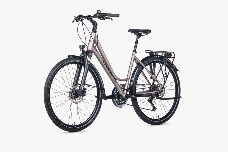 Rower trekkingowy Unibike Voyager Tytanowy