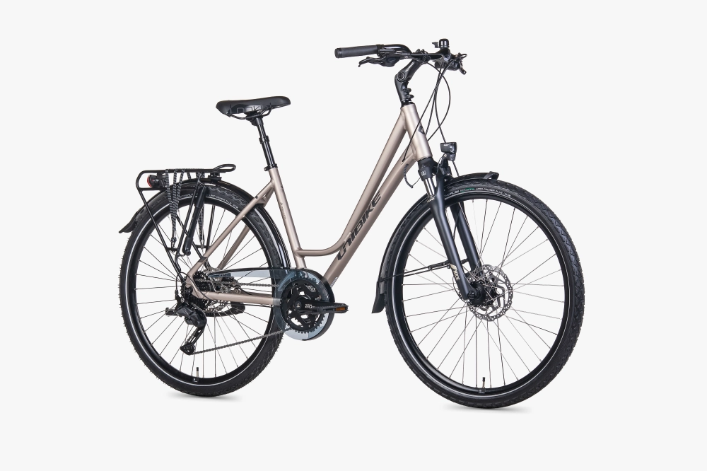 Rower trekkingowy Unibike Voyager Tytanowy