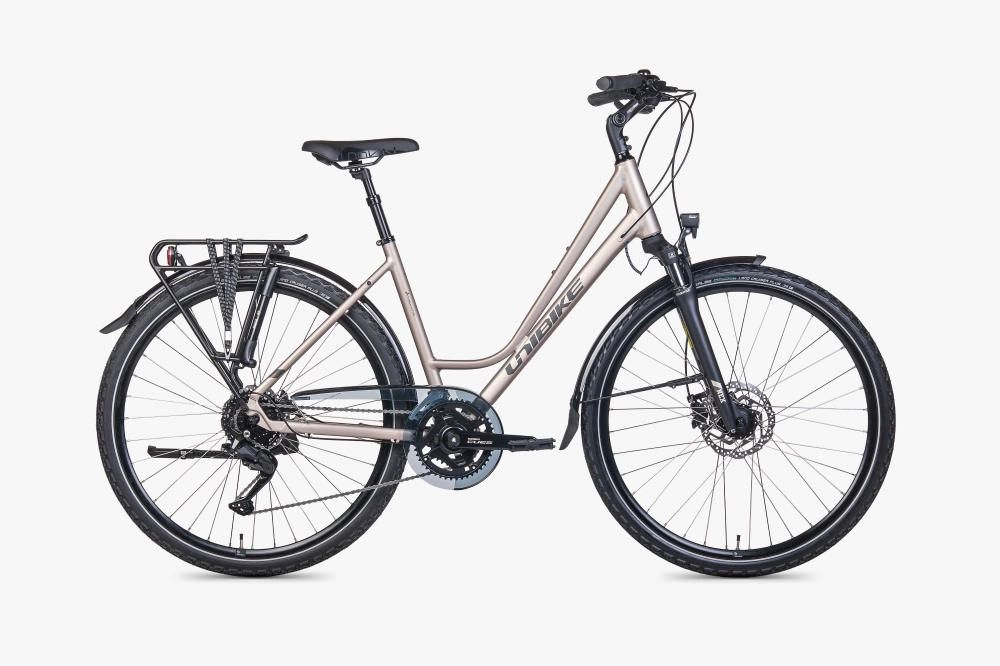 Rower trekkingowy Unibike Voyager Tytanowy