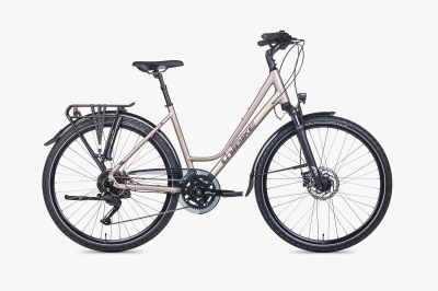 Rower trekkingowy Unibike Voyager Tytanowy